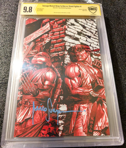 Teenage Mutant Ninja Turtles vs Street Fighter #1 - SIGNED CBCS 9.8 CK Shared Exclusive - Mico Suayan