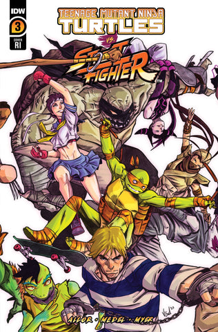 Teenage Mutant Ninja Turtles vs Street Fighter #3 - 1:25 Ratio Variant - Vincenzo Federici