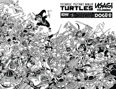 Teenage Mutant Ninja Turtles/Usagi Yojimbo: WhereWhen #5 - 1:25 Ratio Variant - Stan Sakai