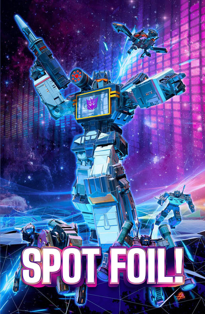 Transformers #24 - DAMAGED - SPOT FOIL Exclusive Variant - Björn Barends