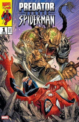 Predator vs. Spider-Man #1 - DAMAGED - Exclusive Variant - Tyler Kirkham