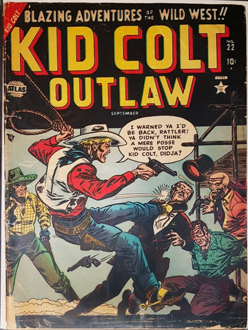 Kid Colt Outlaw #22 (cover detached)