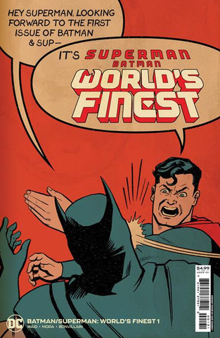 Batman/Superman: World's Finest #1 - 1:25 Ratio Card Stock Variant - Superman Slap Battle - Chip Zdarsky