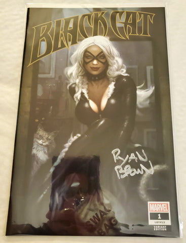 Black Cat #1 - Exclusive Variant - Signed at NYCC and MegaCon - Ryan Brown