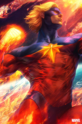 Captain Marvel #34 - 1:100 Ratio Virgin Variant - Artgerm