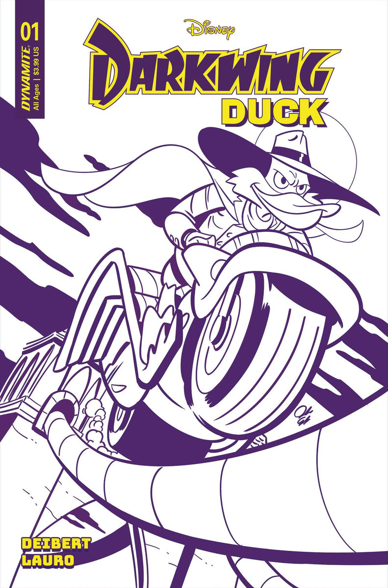 Darkwing Duck 1 175 Ratio Variant Line Art Jacob Edgar Comic