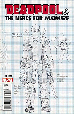 Deadpool & The Mercs For Money #3 - Design Variant - Mike Hawthorne