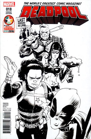 Deadpool #18 - Black & White Variant - Rafael Albuquerque