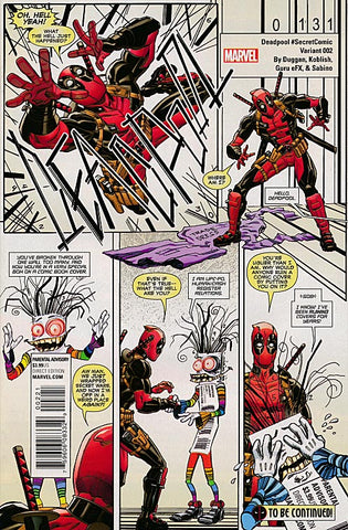 Deadpool #2 - Secret Comic Variant - Scott Koblish