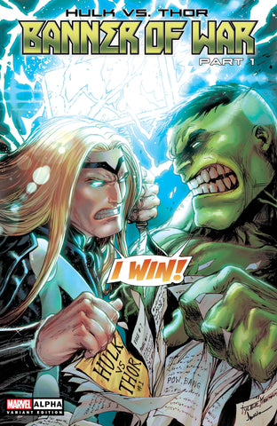 Hulk vs. Thor: Banner of War Alpha #1 - CK Shared Exclusive - DAMAGED COPY - Tyler Kirkham