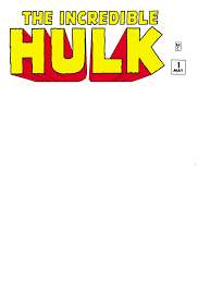 Incredible Hulk #1 (1962) Facsimile - Blank Exclusive