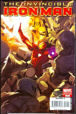 Invincible Iron Man #1 - 1:25 Ratio Variant - Marko Djurdjevic