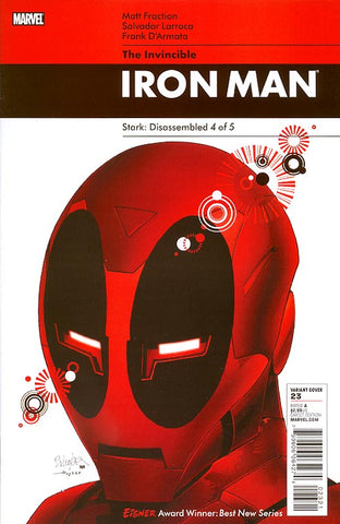 Invincible Iron Man #23 - Deadpool Variant - Salvador Larroca