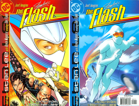 Just Imagine: Stan Lee with Kevin Maguire Creating the Flash #1 - Adam Hughes, Kevin Maguire