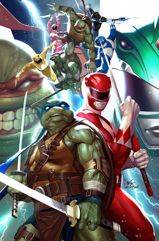 Mighty Morphin Power Rangers/Teenage Mutant Ninja Turtles #1 - Exclusive Variant - InHyuk Lee