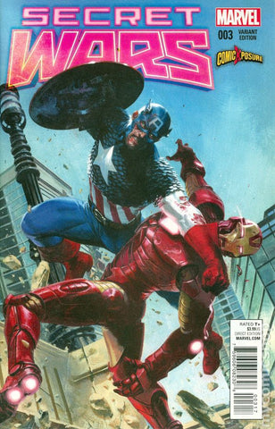 Secret Wars #3 - DAMAGED - Exclusive Variant - Gabriele Dell'Otto