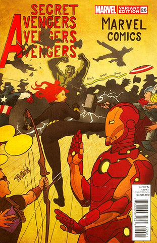 Secret Avengers #26 - 1:25 Ratio Variant - Joe Quinones