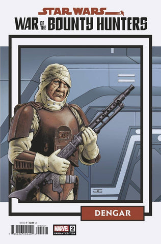 Star Wars: War of the Bounty Hunters #2 - 1:25 Ratio Trading Card Variant - John Cassaday