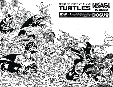 Teenage Mutant Ninja Turtles/Usagi Yojimbo: WhereWhen #3 - 1:25 Ratio Variant - Stan Sakai