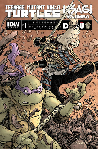 Teenage Mutant Ninja Turtles/Usagi Yojimbo: WhereWhen #1 - 1:50 Ratio Variant - David Petersen