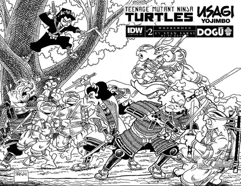 Teenage Mutant Ninja Turtles/Usagi Yojimbo: WhereWhen #2 - 1:25 Ratio Variant - Stan Sakai