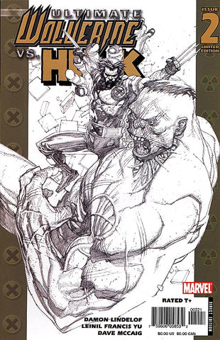 Ultimate Wolverine Vs Hulk #2 - 1:50 Ratio Variant - Leinil Francis Yu