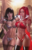 Vampirella: The Dark Powers #4 - Exclusive Variant - Vampirella/Red Sonja Crossplay - Josh Burns