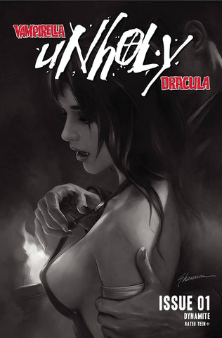 Vampirella/Dracula: Unholy #1 - 1:15 Ratio B&W Variant - Shannon Maer