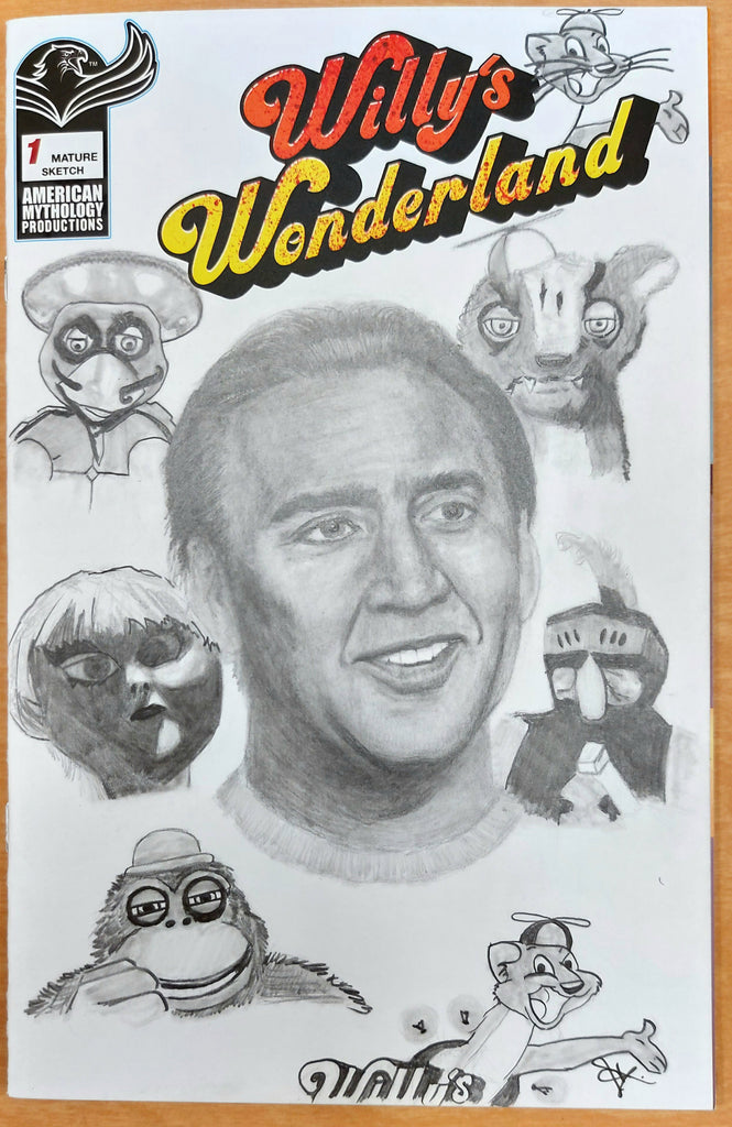 Willy's Wonderland #1 - Cover E - Cage Sketch - Dustin Ridgen – Comic  Kingdom Creative