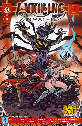 Witchblade Animated #1 - Convention Wizard World - Darwyn Cooke, J Bone, David Bullock